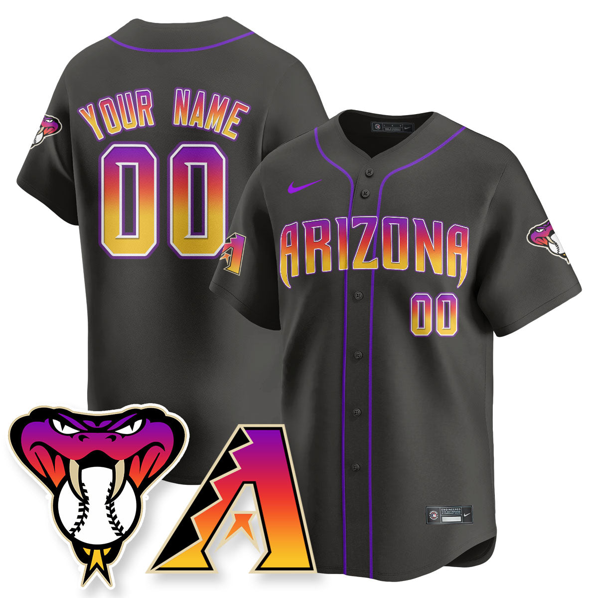 Arizona Diamondbacks 2025 City Connect Concept Custom Jersey - All Stitched