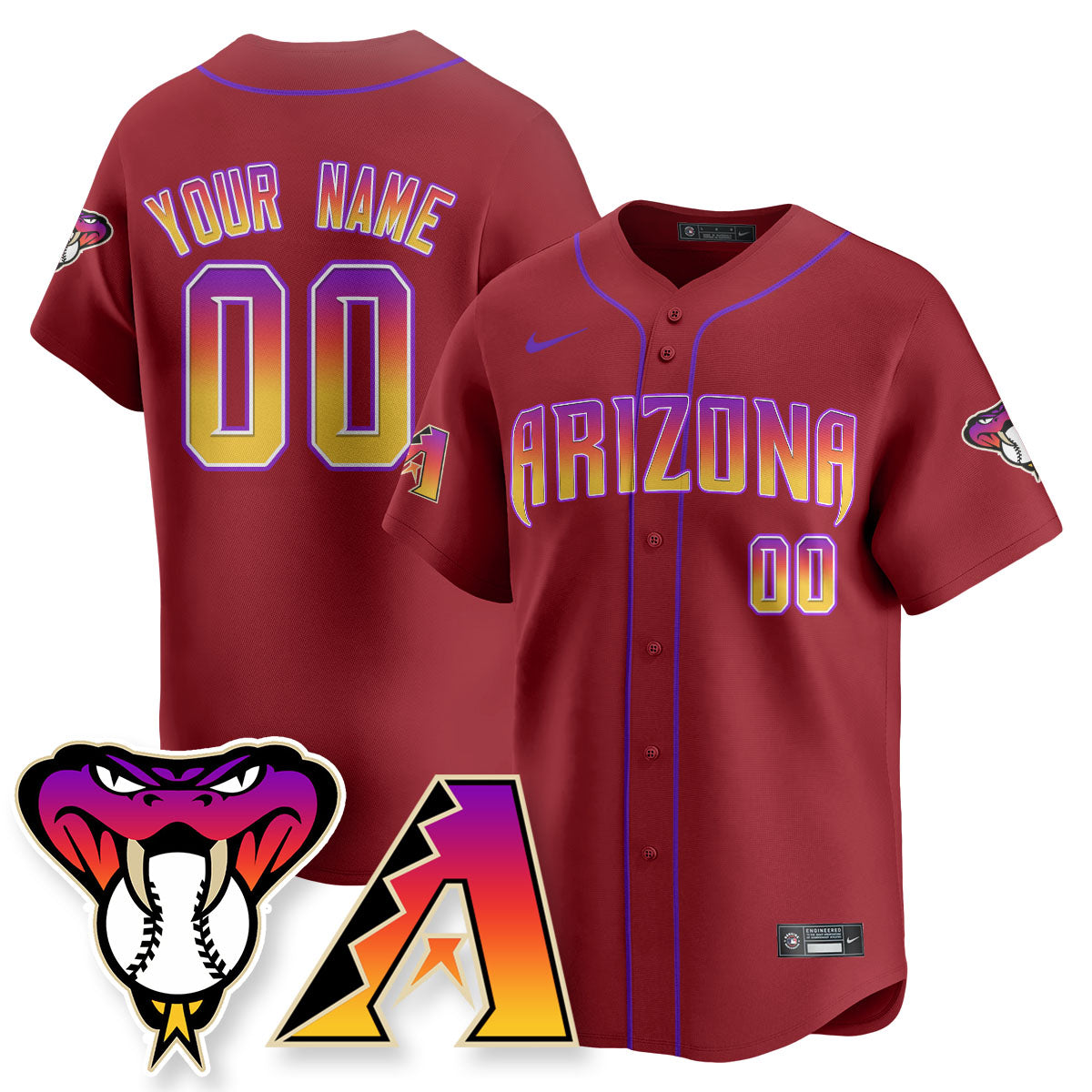 Arizona Diamondbacks 2025 City Connect Concept Custom Jersey - All Stitched