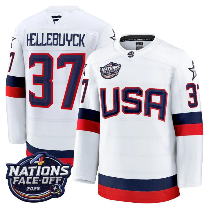 USA 4 Nations Face-Off 2025 Premium Jersey - All Stitched