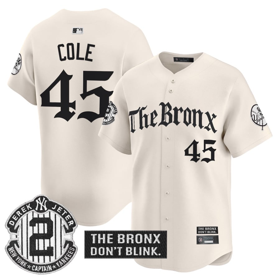 Yankees 'The Bronx - Gothic Ink Drop Edition' Vapor Premier Limited Jersey - All Stitched