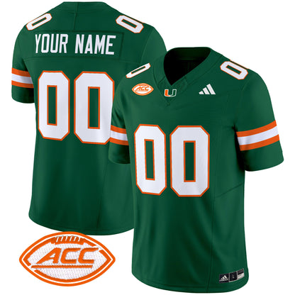 Miami Hurricanes 2025 Vapor Limited Custom Jersey - All Stitched