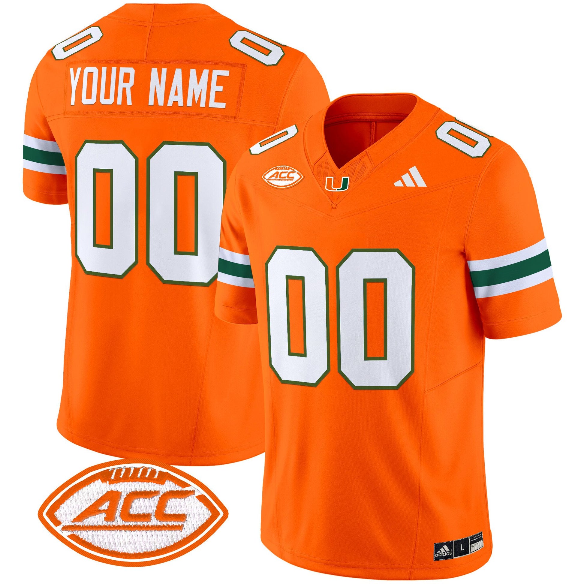 Miami Hurricanes 2025 Vapor Limited Custom Jersey - All Stitched