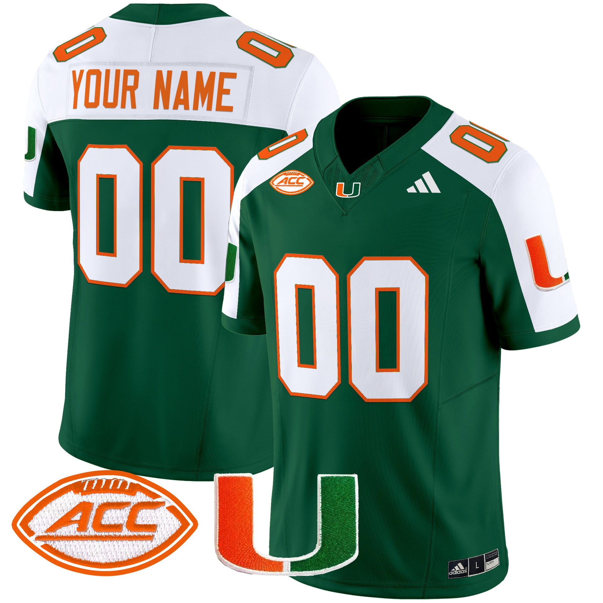 Miami Hurricanes 2025 Vapor Limited Custom Jersey - All Stitched