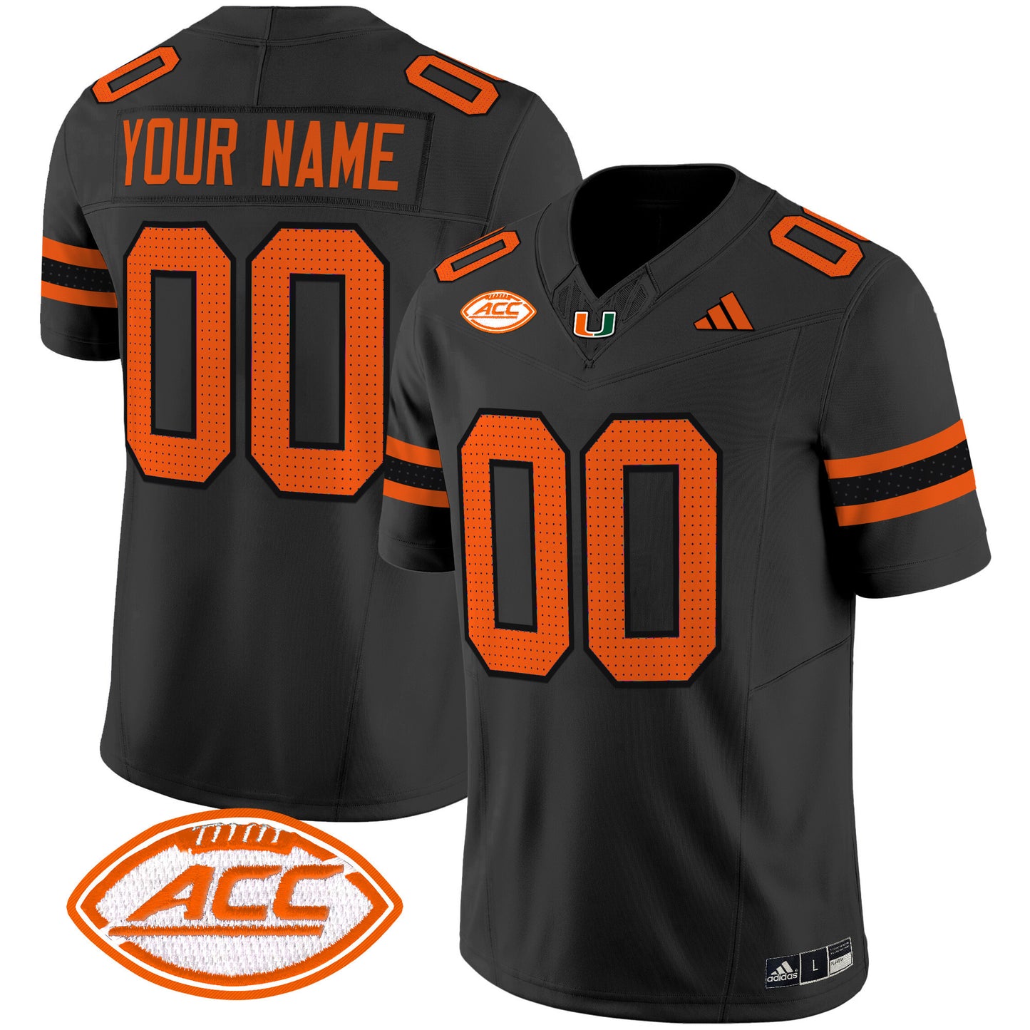 Miami Hurricanes 2025 Vapor Limited Custom Jersey - All Stitched
