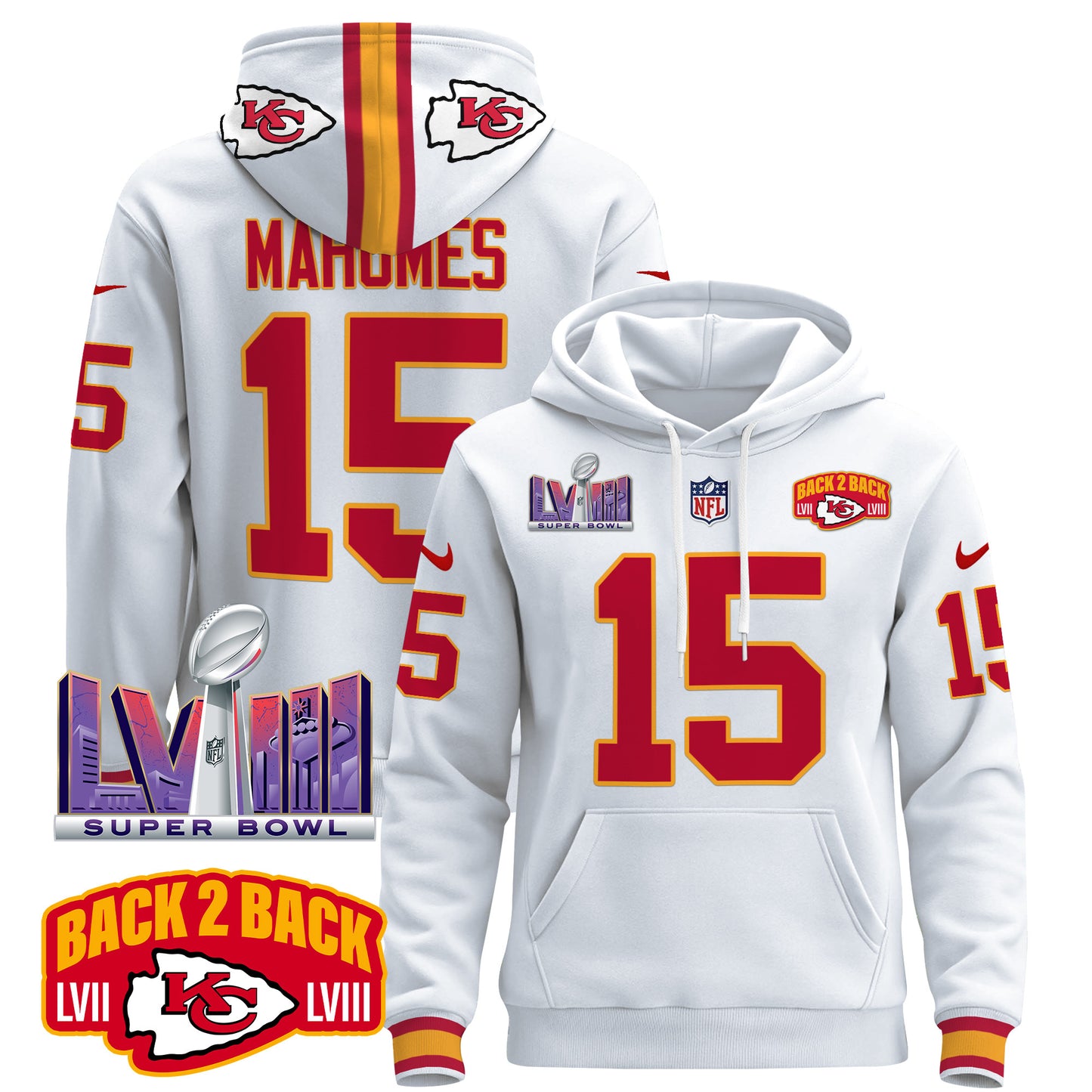 Kansas City Chiefs 2024 Pullover Hoodie