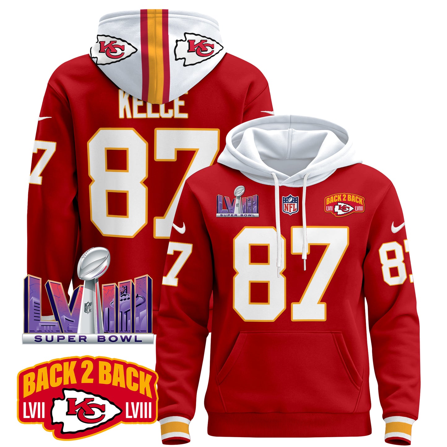 Kansas City Chiefs 2024 Pullover Hoodie