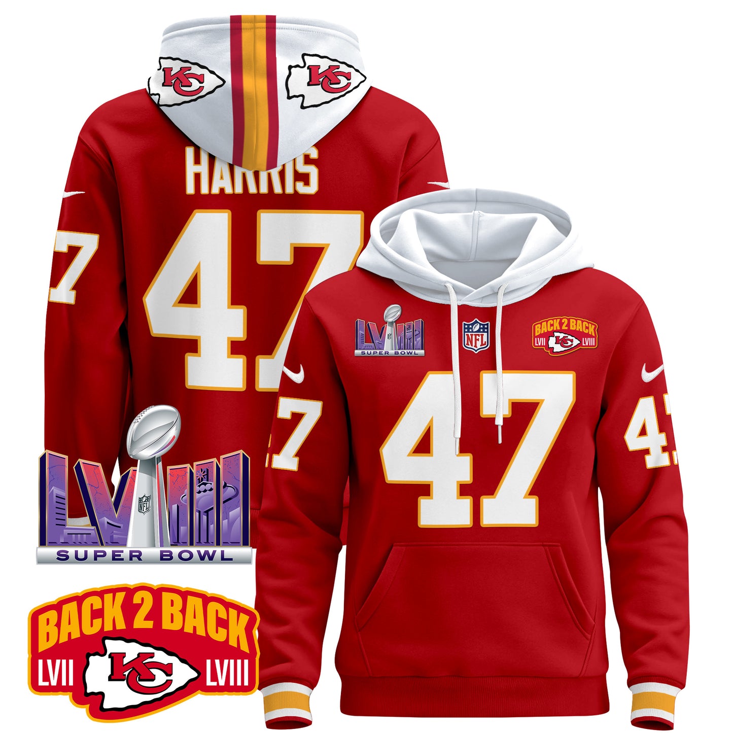 Kansas City Chiefs 2024 Pullover Hoodie