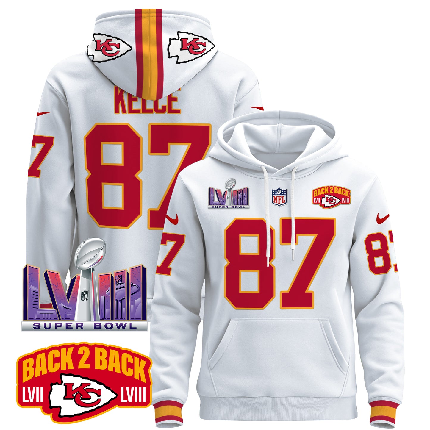 Kansas City Chiefs 2024 Pullover Hoodie