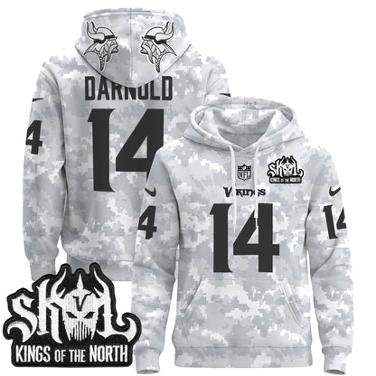 Minnesota Vikings 2024 Salute to Service Pullover Hoodie