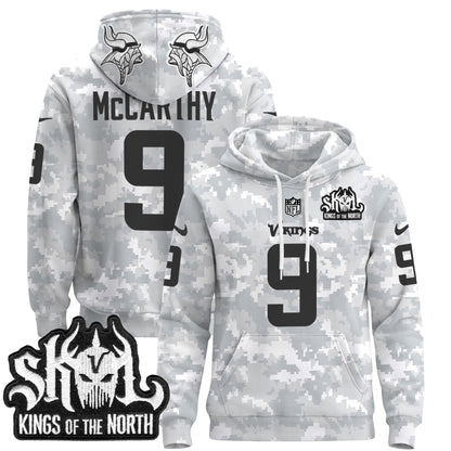 Minnesota Vikings 2024 Salute to Service Pullover Hoodie