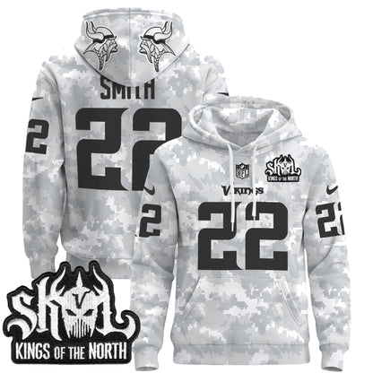 Minnesota Vikings 2024 Salute to Service Pullover Hoodie