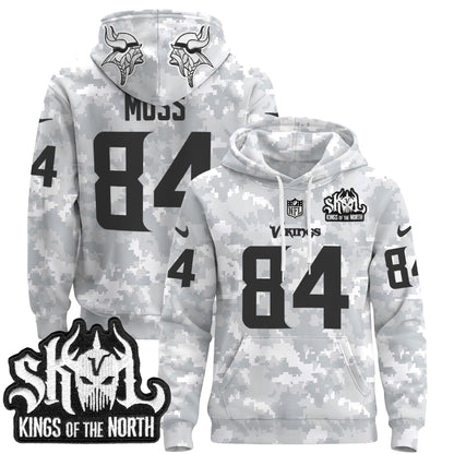 Minnesota Vikings 2024 Salute to Service Pullover Hoodie