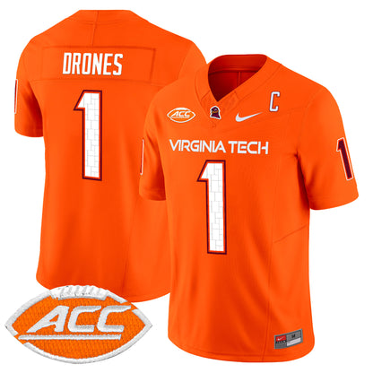Men's Virginia Tech Hokies 2025 Vapor Limited Jersey - All Stitched