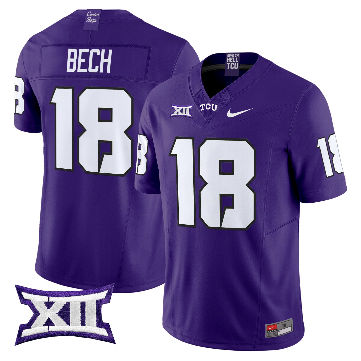 TCU Horned Frogs 2024 Vapor Limited Jersey - All stitched