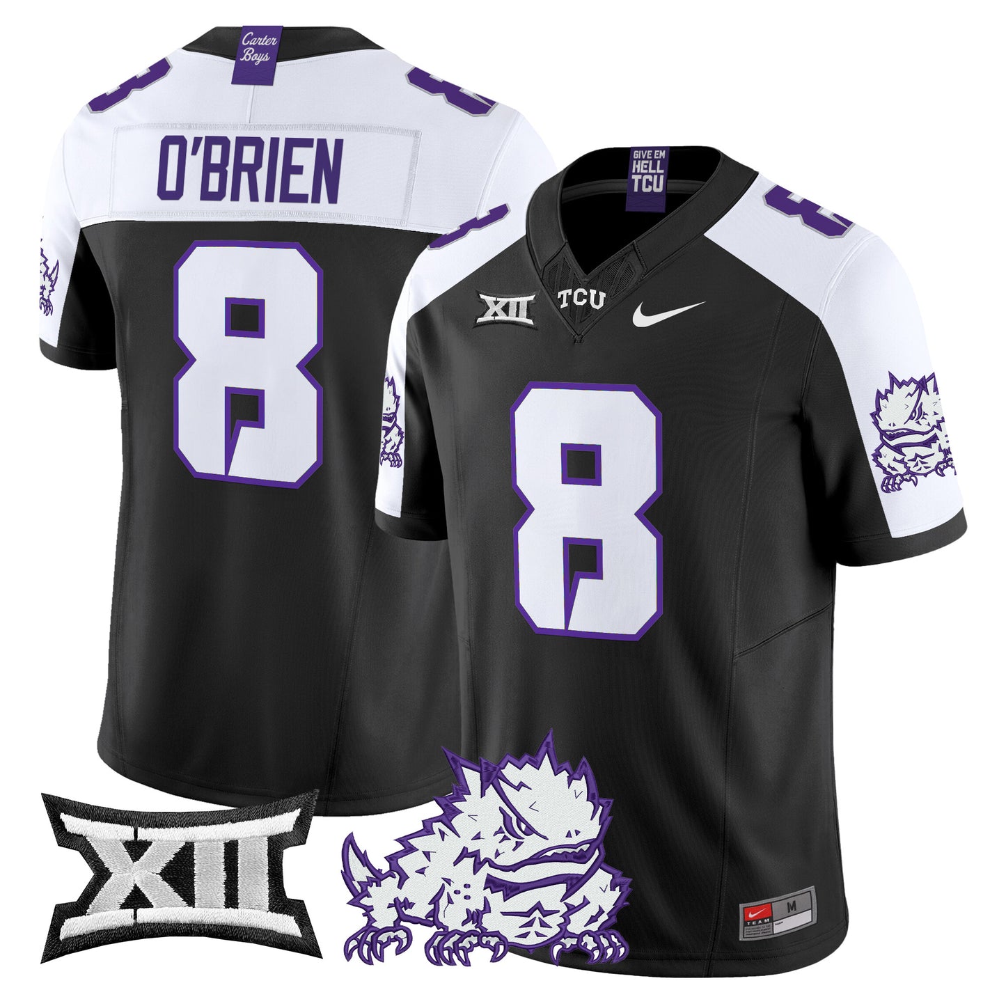 TCU Horned Frogs 2024 Vapor Limited Jersey - All stitched