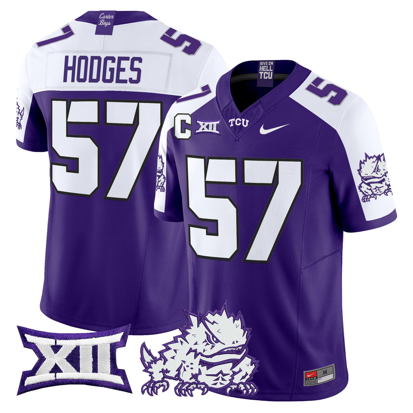TCU Horned Frogs 2024 Vapor Limited Jersey - All stitched