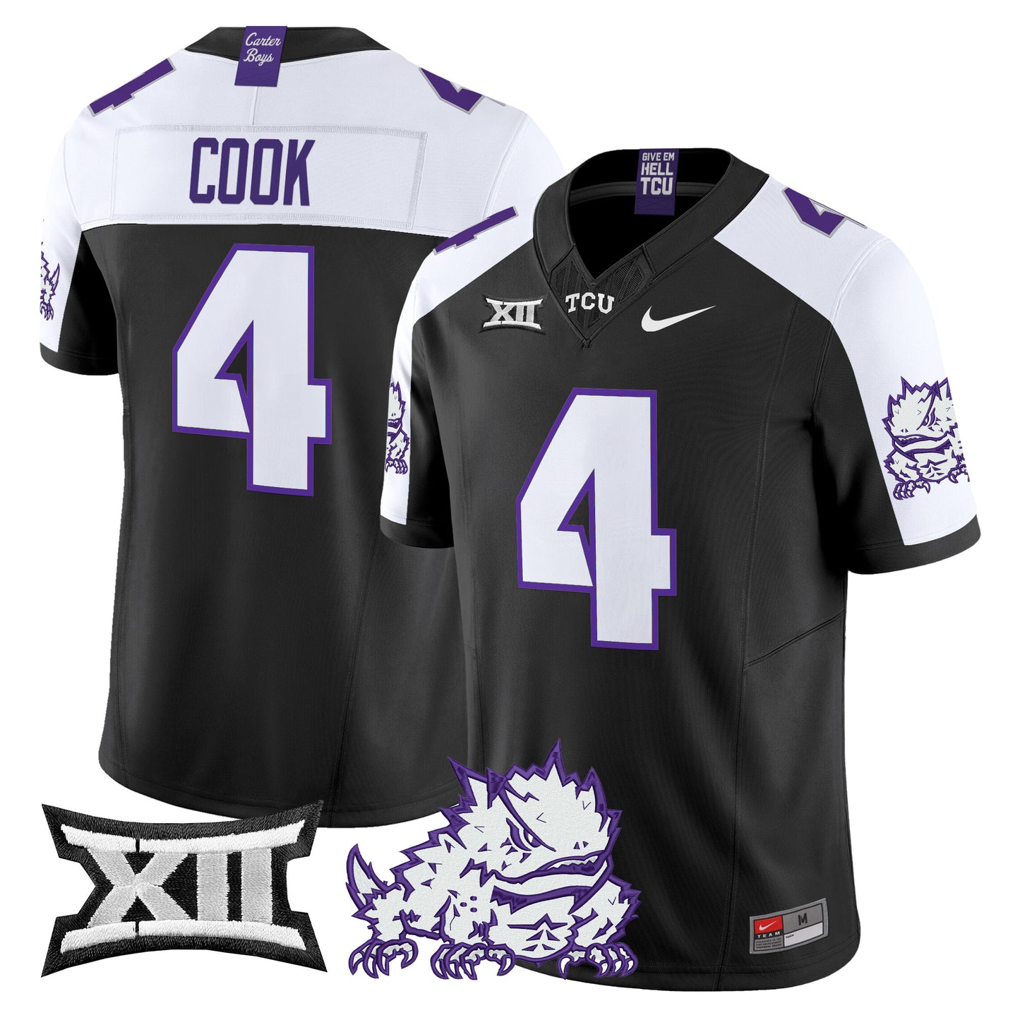 TCU Horned Frogs 2024 Vapor Limited Jersey - All stitched