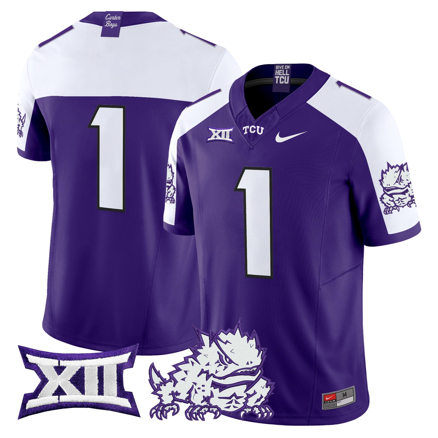 TCU Horned Frogs 2024 Vapor Limited Jersey - All stitched