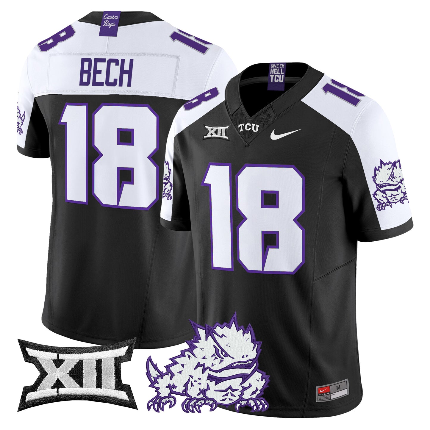 TCU Horned Frogs 2024 Vapor Limited Jersey - All stitched