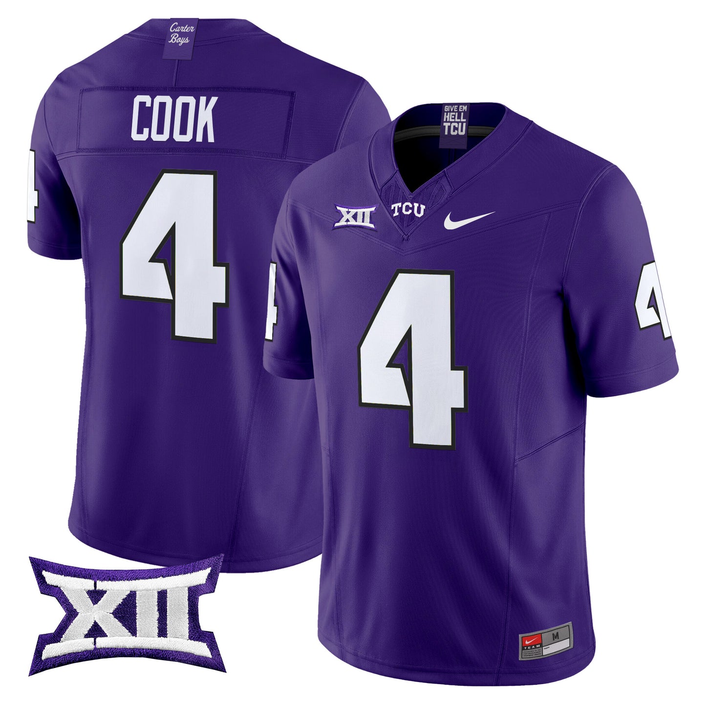 TCU Horned Frogs 2024 Vapor Limited Jersey - All stitched