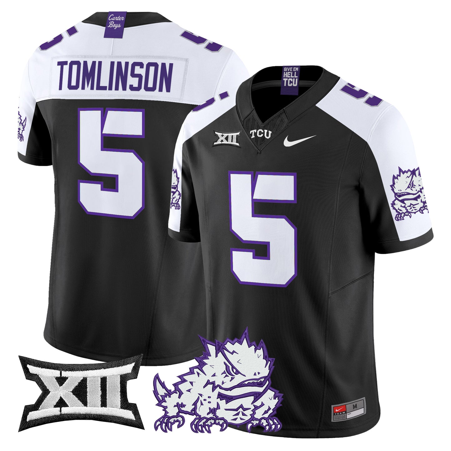 TCU Horned Frogs 2024 Vapor Limited Jersey - All stitched