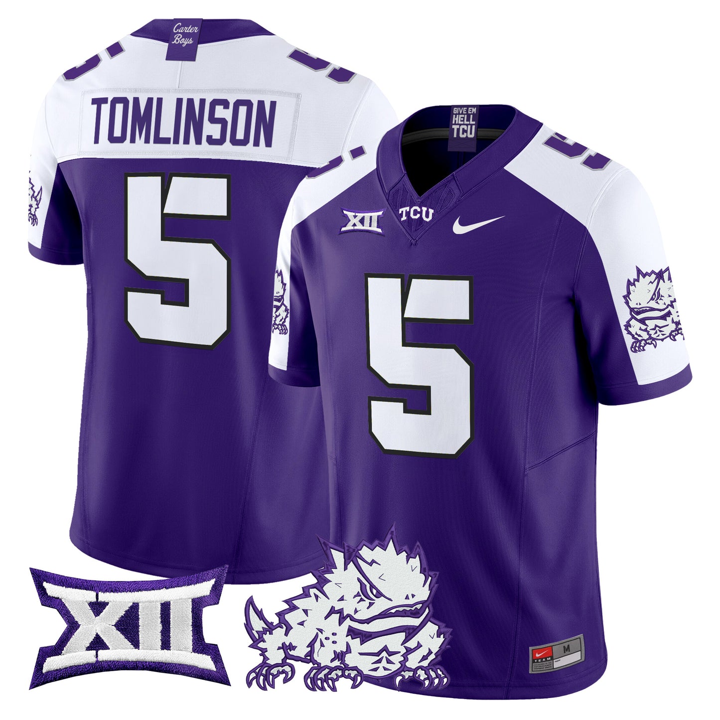TCU Horned Frogs 2024 Vapor Limited Jersey - All stitched