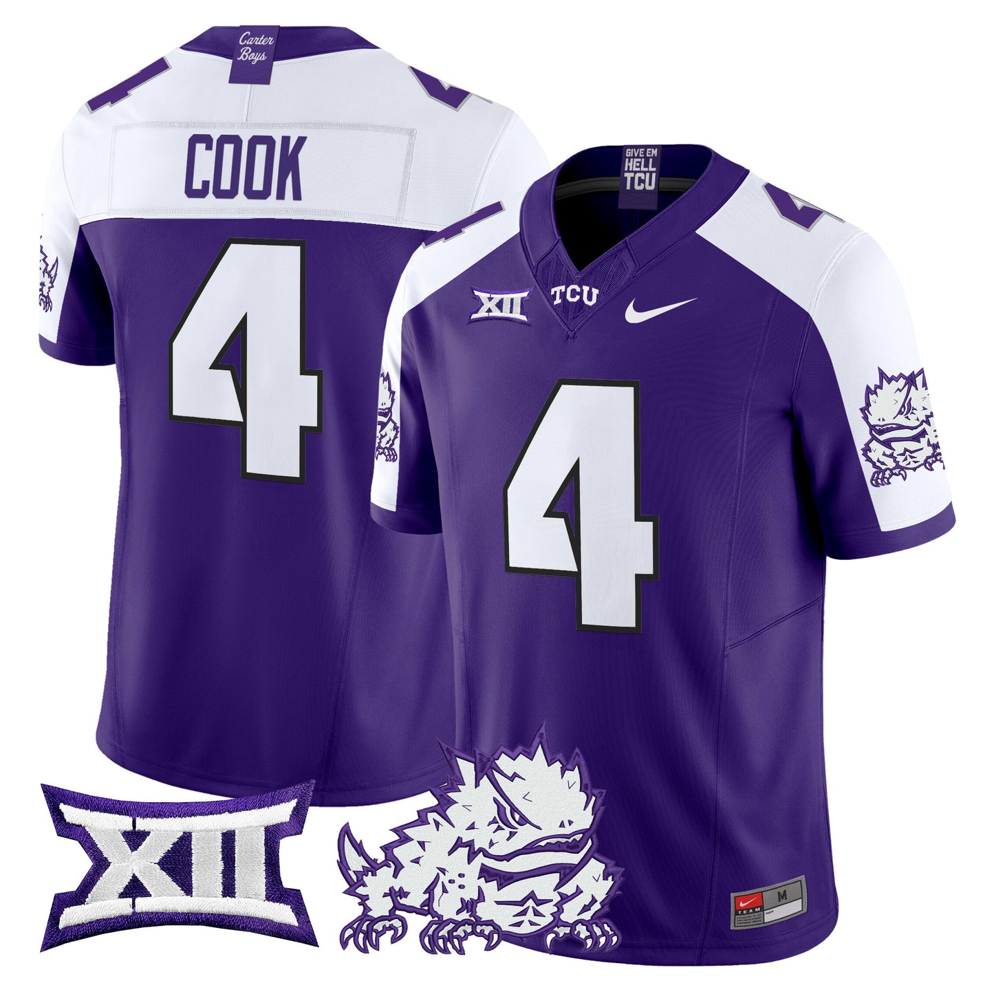 TCU Horned Frogs 2024 Vapor Limited Jersey - All stitched