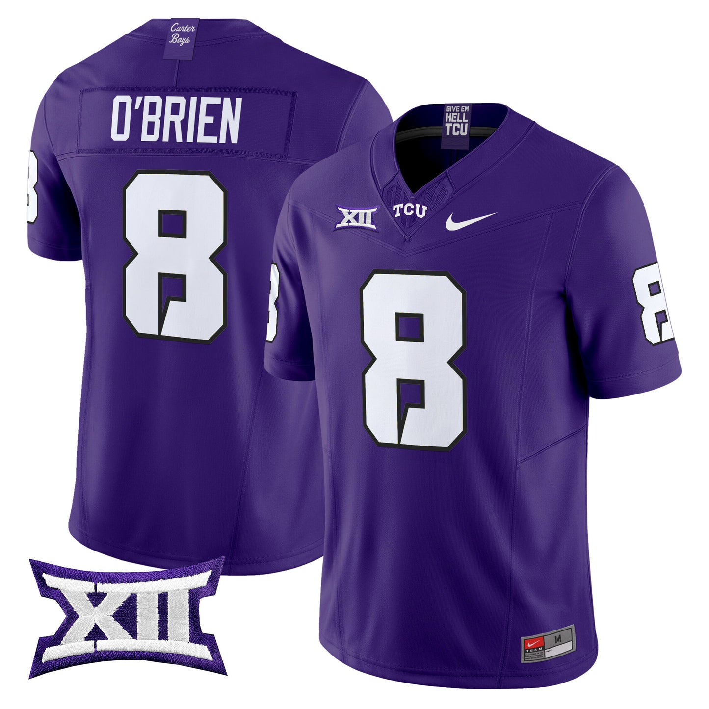 TCU Horned Frogs 2024 Vapor Limited Jersey - All stitched