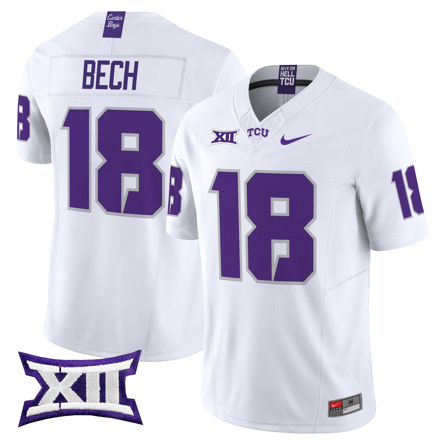 TCU Horned Frogs 2024 Vapor Limited Jersey - All stitched