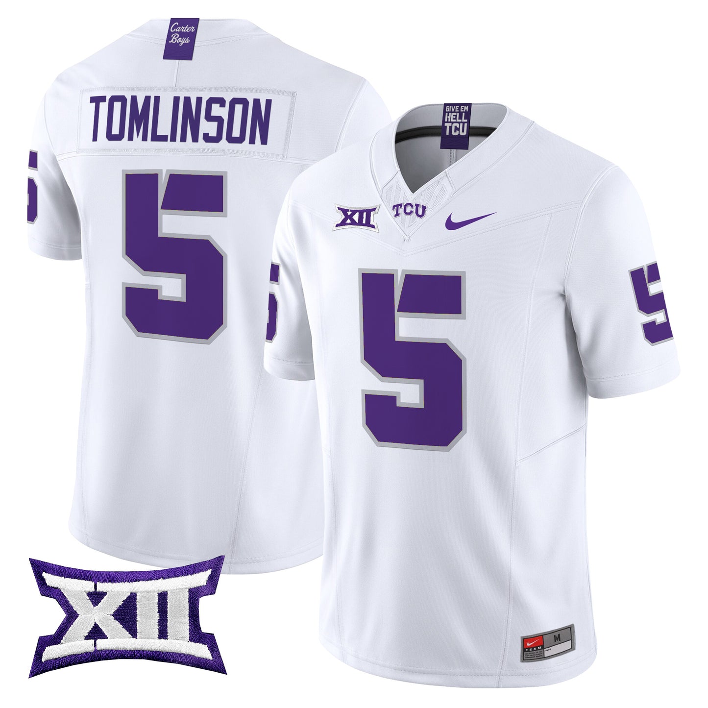 TCU Horned Frogs 2024 Vapor Limited Jersey - All stitched