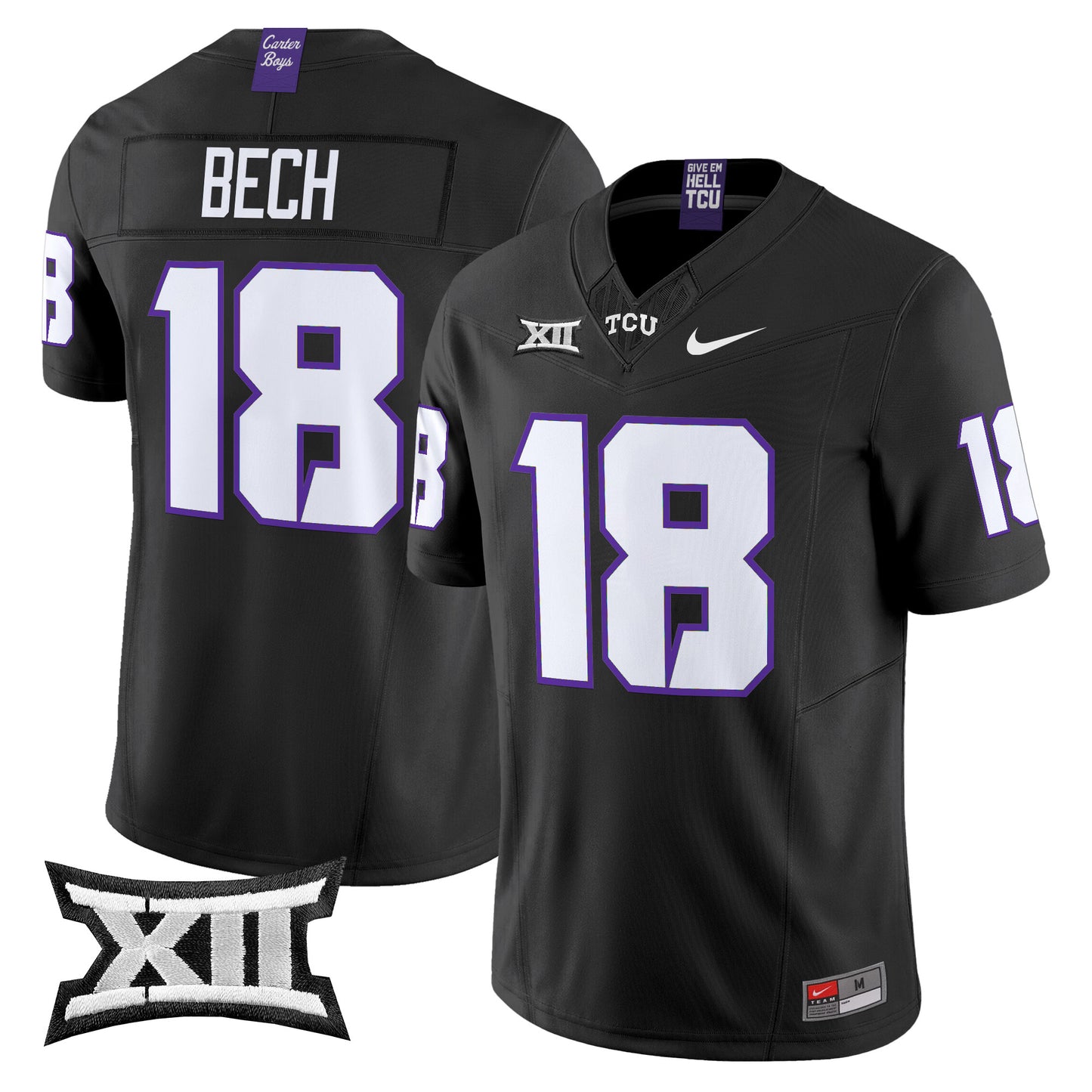 TCU Horned Frogs 2024 Vapor Limited Jersey - All stitched