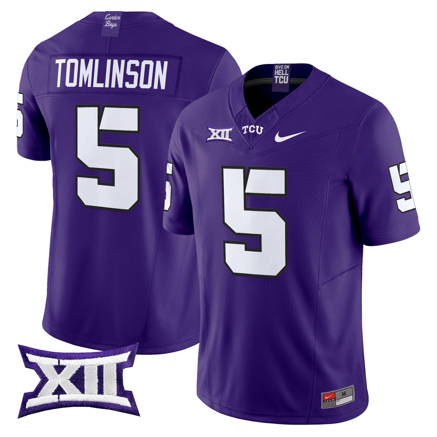 TCU Horned Frogs 2024 Vapor Limited Jersey - All stitched