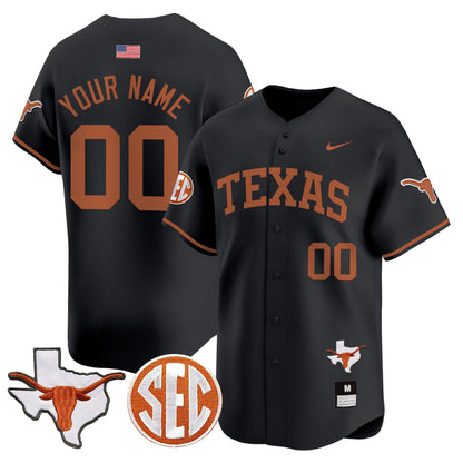 Texas Longhorns 2024 Vapor Premier Baseball Custom Jersey - All Stitched