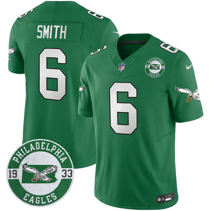 Philadelphia Eagles 2024 Throwback Vapor Limited Jersey - Est. 1933 Patch - All Stitched