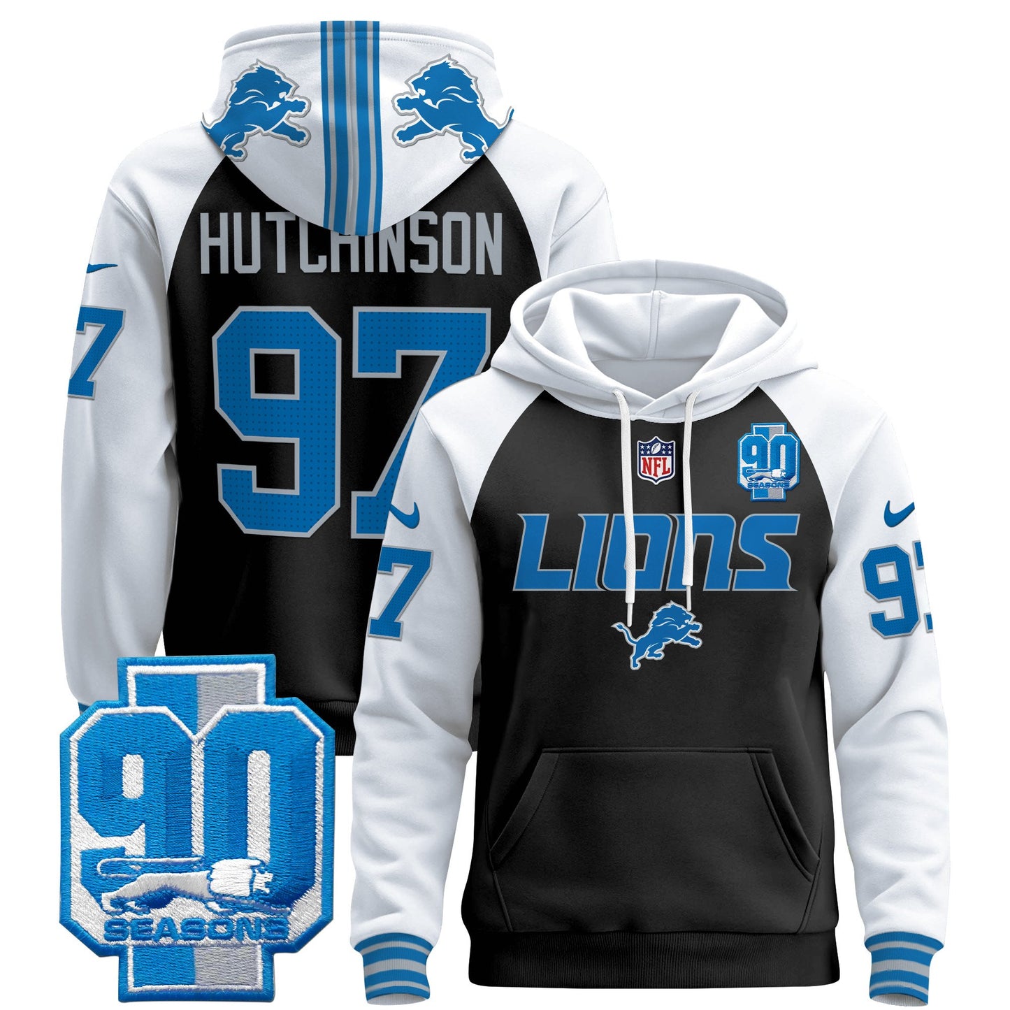 Detroit Lions 2024 Pullover Hoodie V2