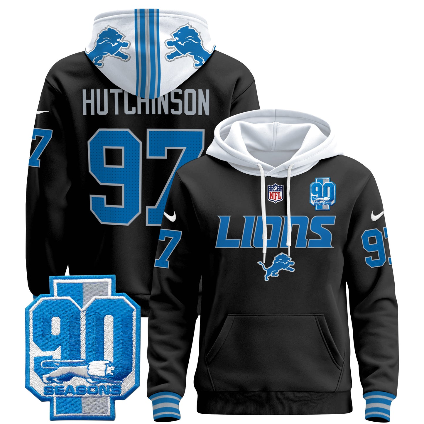 Detroit Lions 2024 Pullover Hoodie V2
