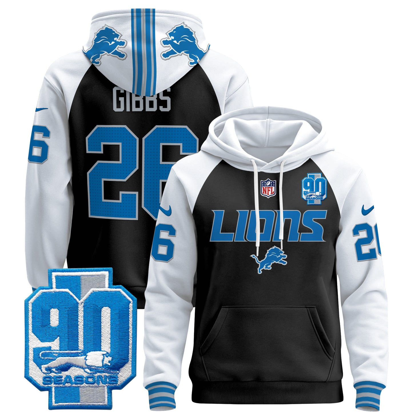 Detroit Lions 2024 Pullover Hoodie V2