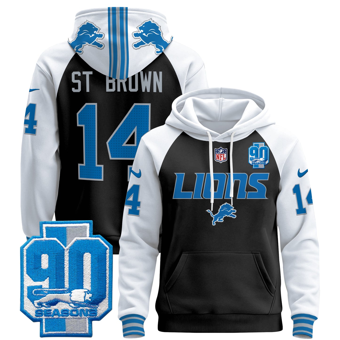 Detroit Lions 2024 Pullover Hoodie V2