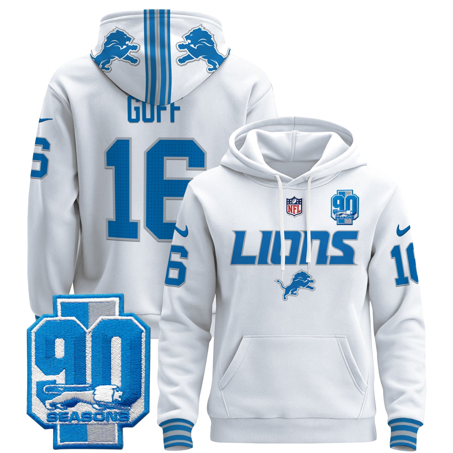 Detroit Lions 2024 Pullover Hoodie V2