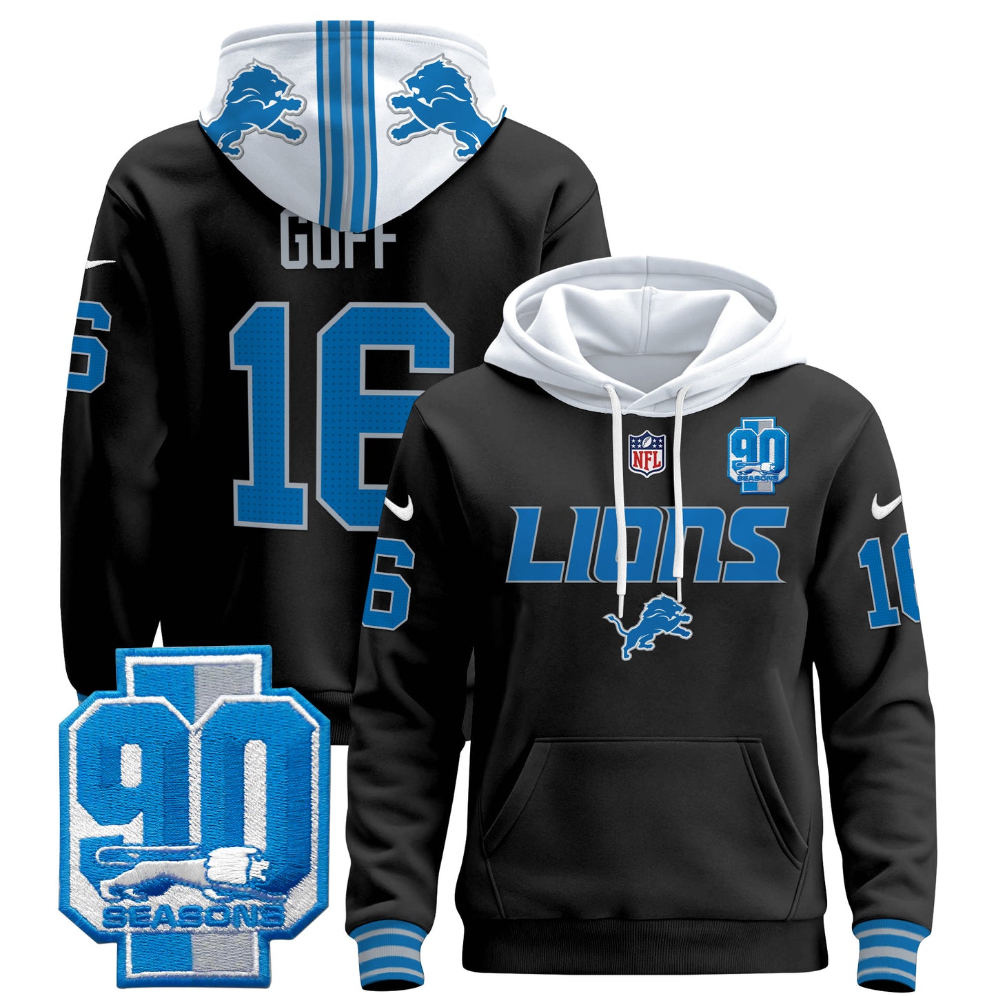 Detroit Lions 2024 Pullover Hoodie V2