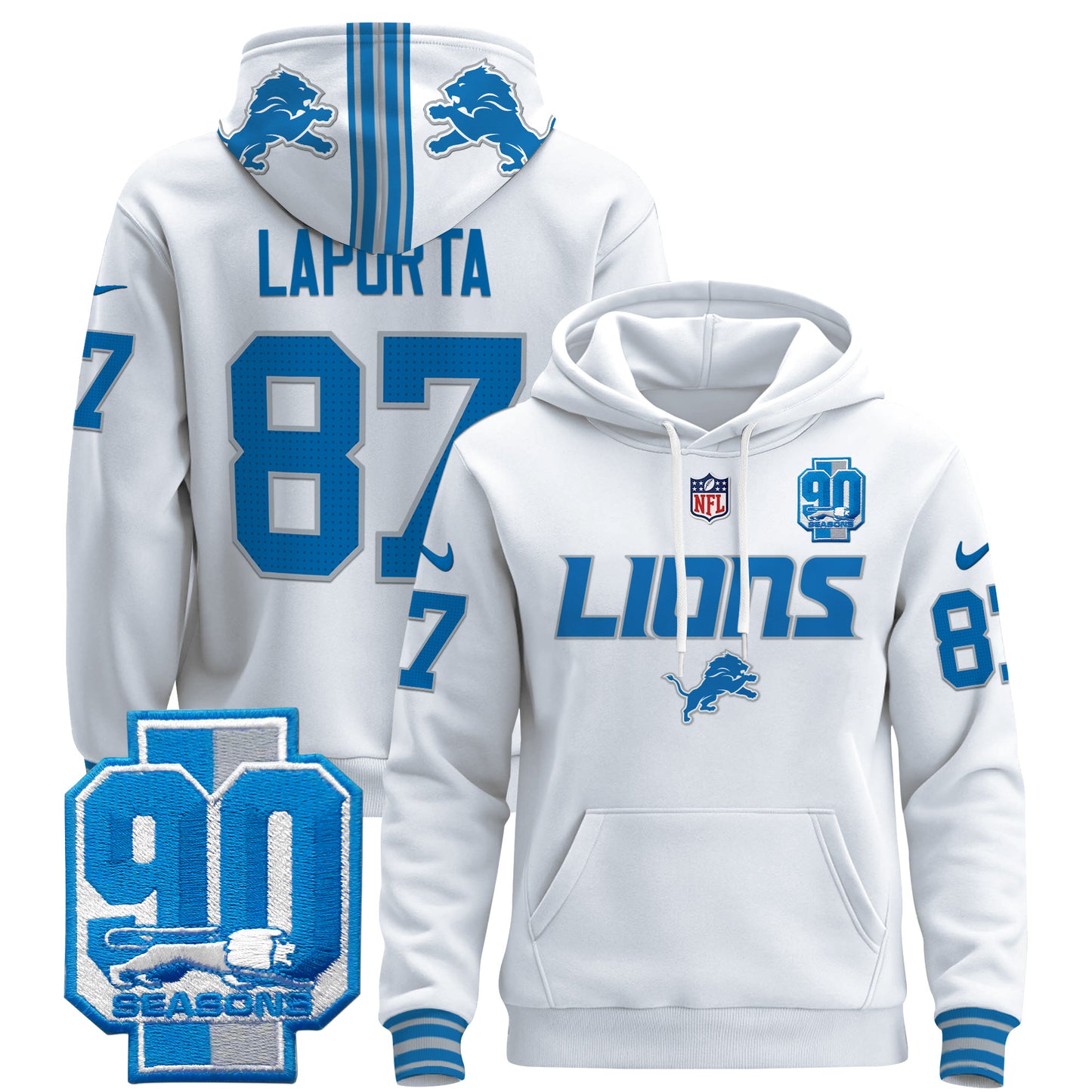 Detroit Lions 2024 Pullover Hoodie V2
