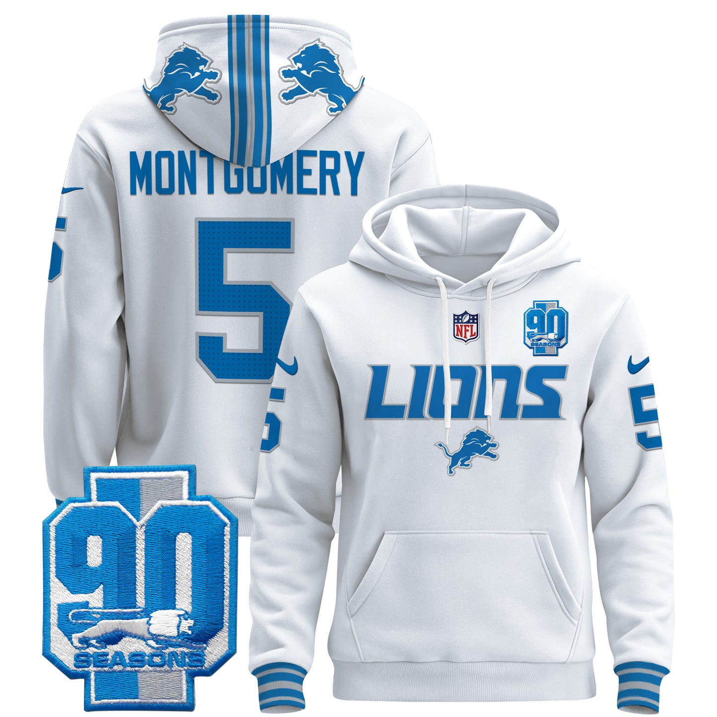 Detroit Lions 2024 Pullover Hoodie V2