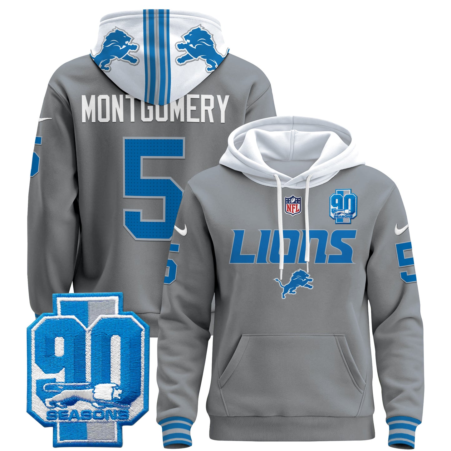 Detroit Lions 2024 Pullover Hoodie V2