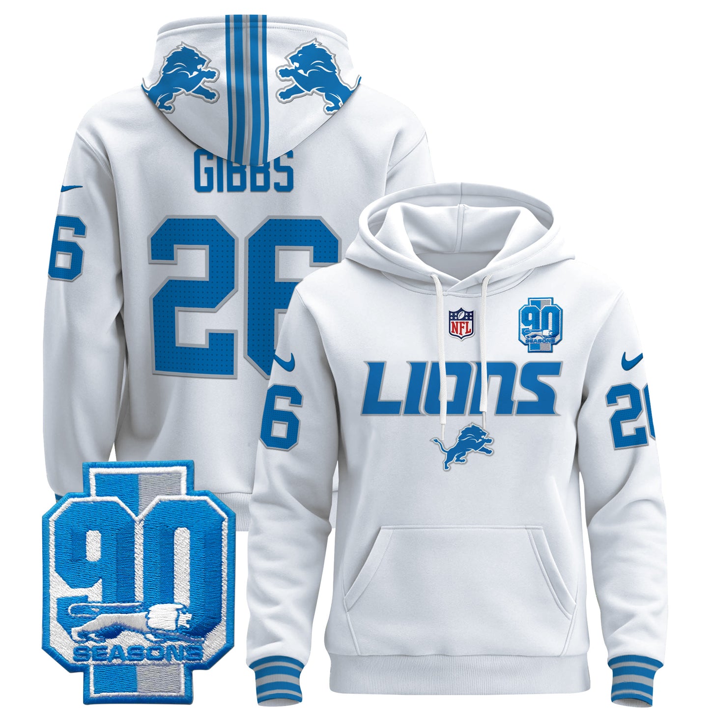 Detroit Lions 2024 Pullover Hoodie V2