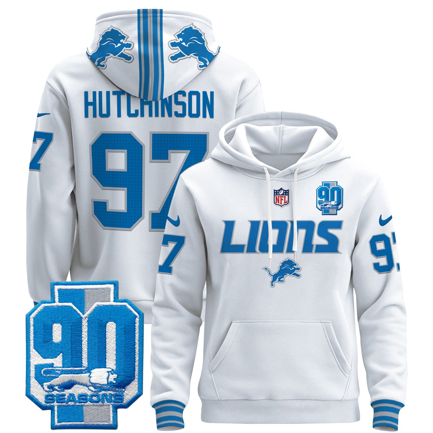 Detroit Lions 2024 Pullover Hoodie V2