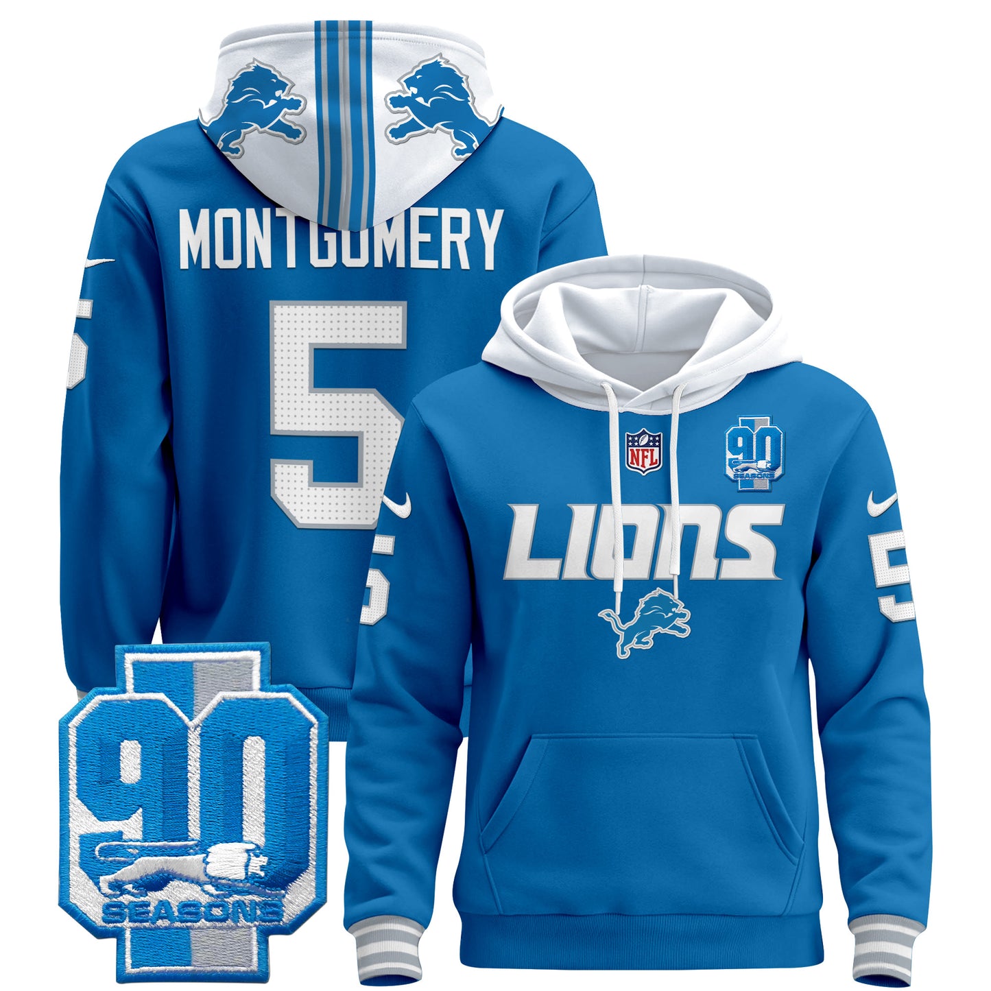 Detroit Lions 2024 Pullover Hoodie V2