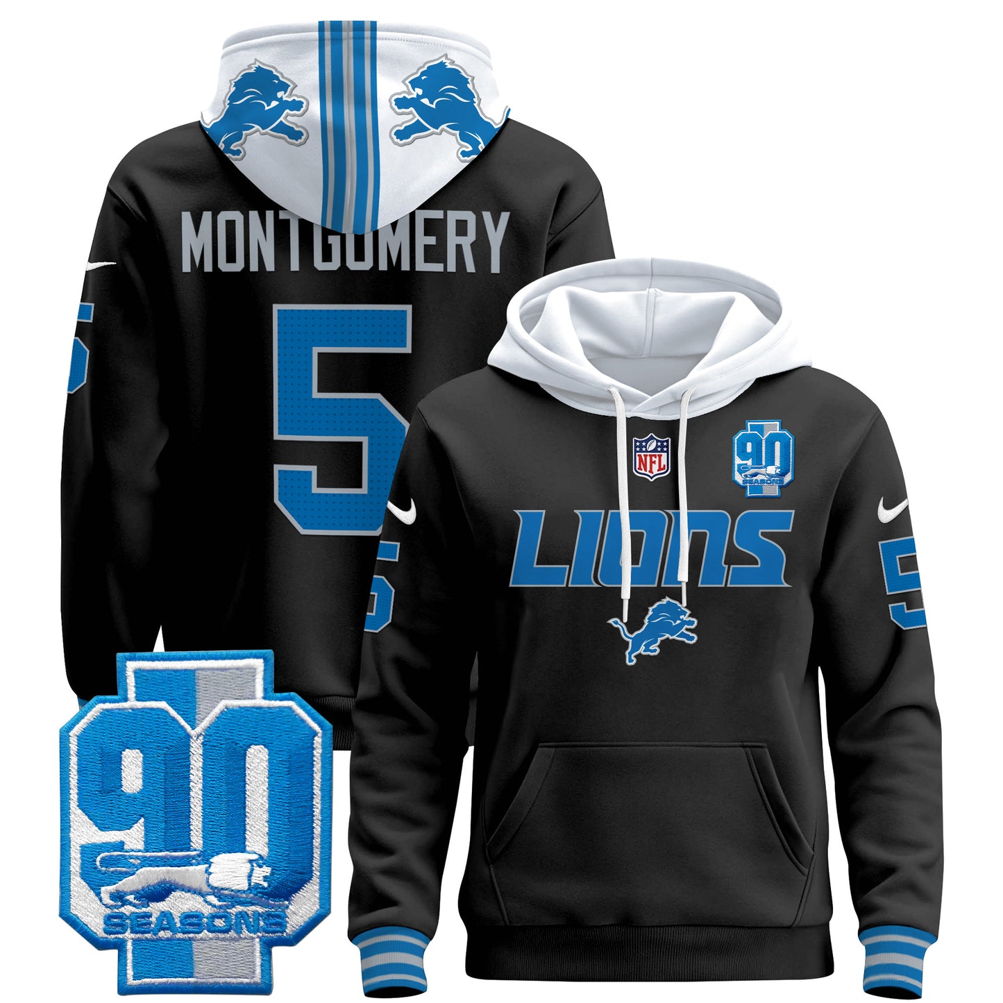 Detroit Lions 2024 Pullover Hoodie V2