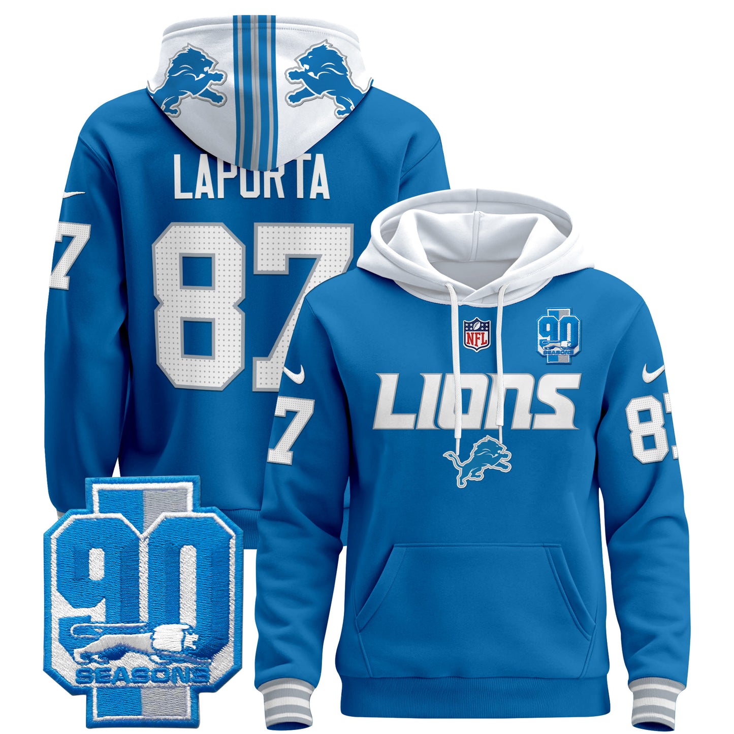 Detroit Lions 2024 Pullover Hoodie V2
