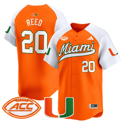 Miami Hurricanes 2024 Vapor Baseball Jersey - All Stitched