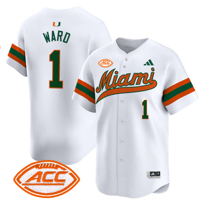 Miami Hurricanes 2024 Vapor Baseball Jersey - All Stitched